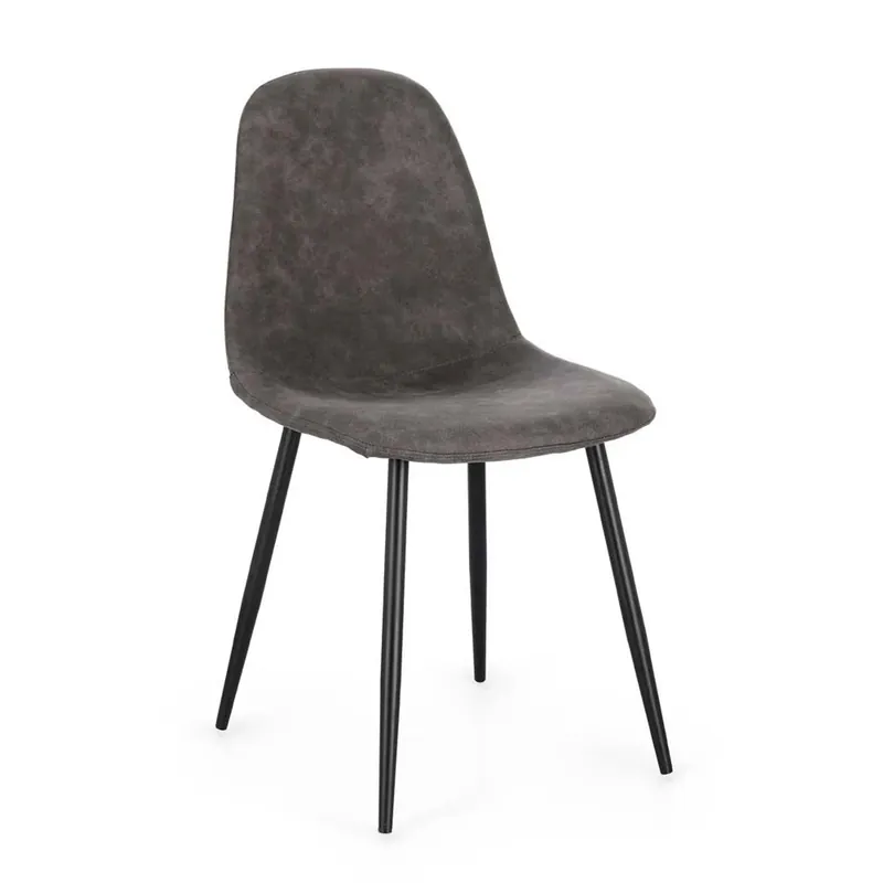 Beperkt Aanbod Sedia Irelia effetto microfibra 44x53xh84 cm grigio