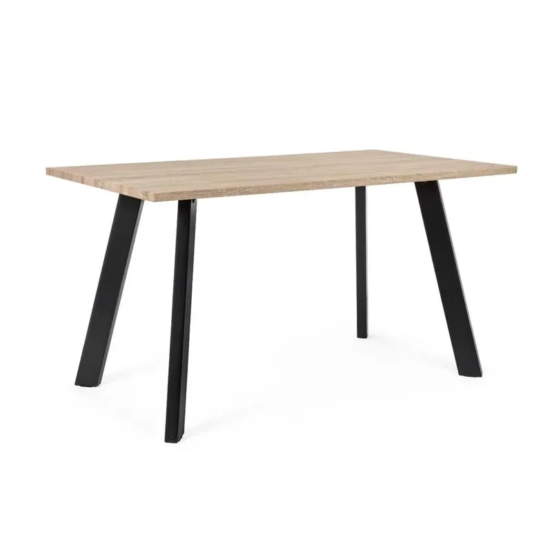 Tavolo rettangolare Giant 140x80xh75 cm nero Lage Kosten