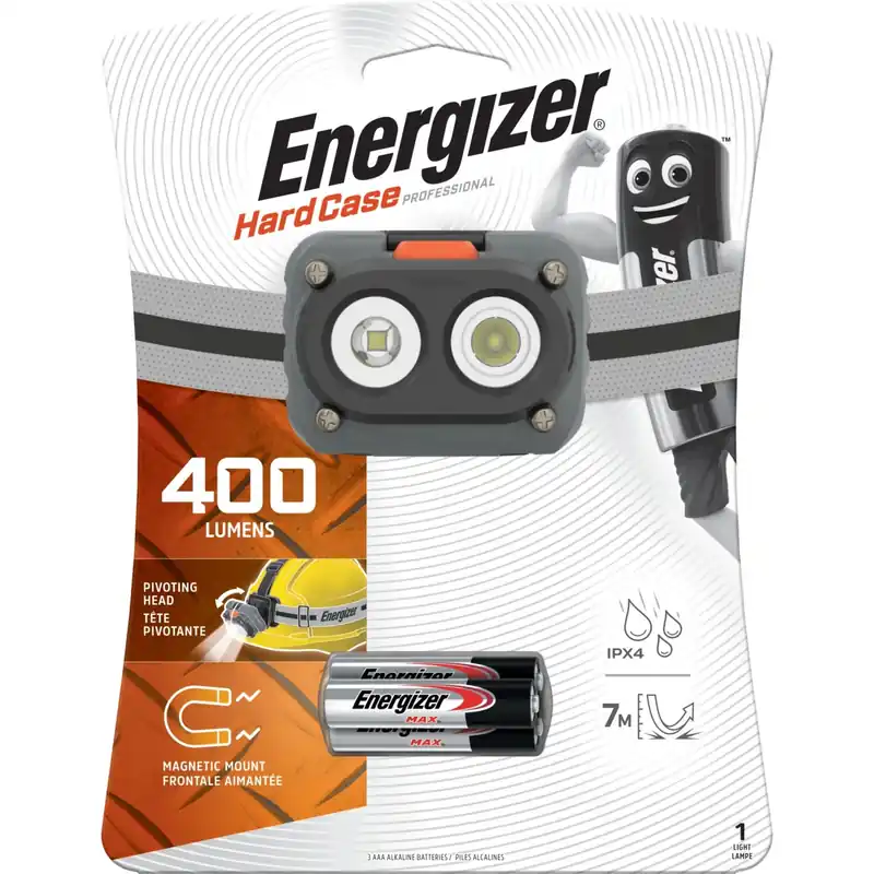 Fabrieksprijs Lampada frontale LED Energizer con magnete 3xAA incl