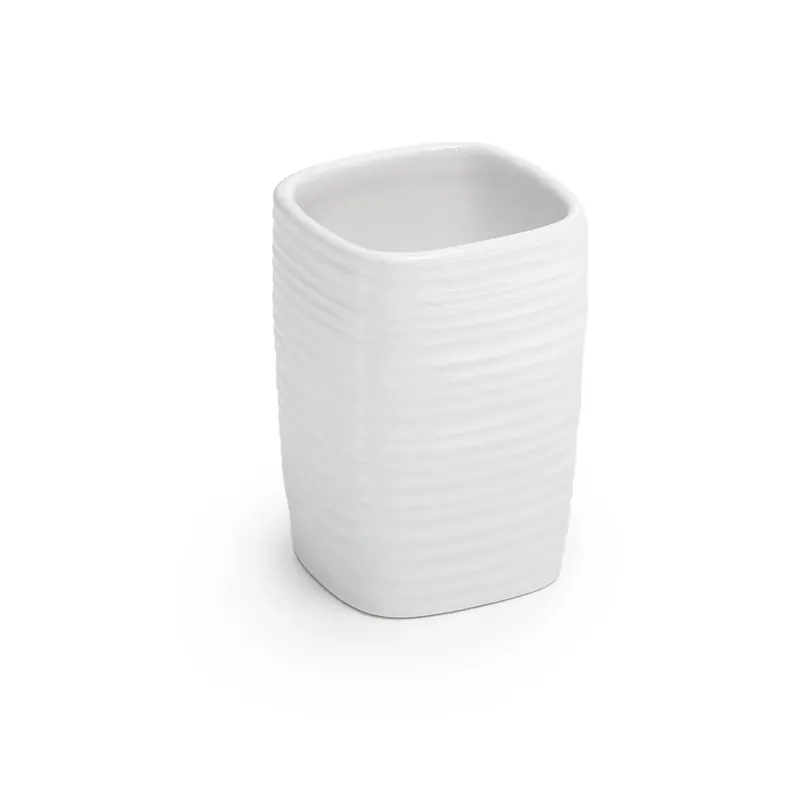 Gereduceerde Prijs Portaspazzolini Kelly in ceramica bianco
