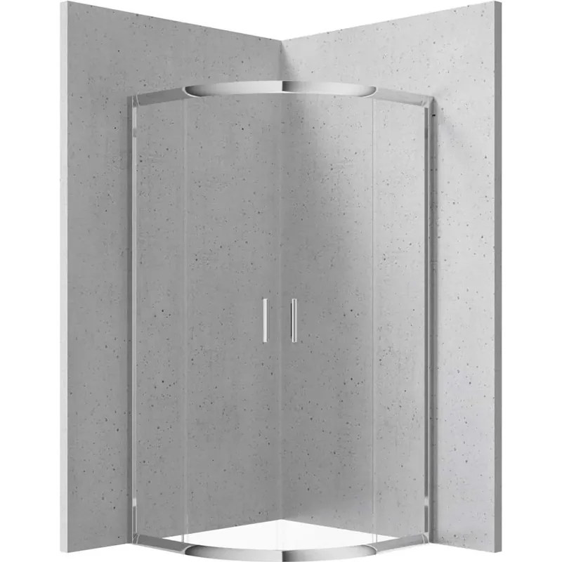 Premium Cabina doccia semicircolare Caimito Idrostile 800x1850 mm cromo
