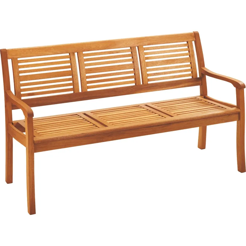 Panchina in legno di eucalipto Chelsea 89,5x158x61 cm 3 posti Laatste Versie