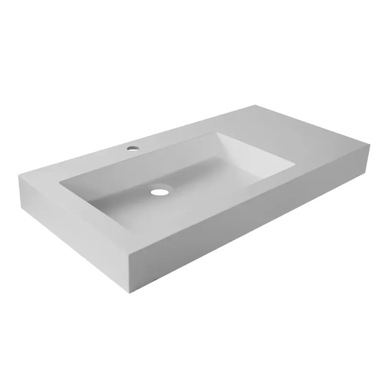 Lavabo effetto pietra Oslo 120 cm versione sinistra Betaalbaar