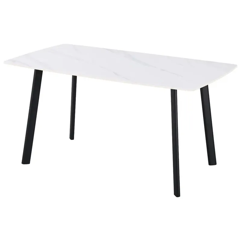 Tavolo Quincy bianco lucido 150x85x75 cm Bestel Nu