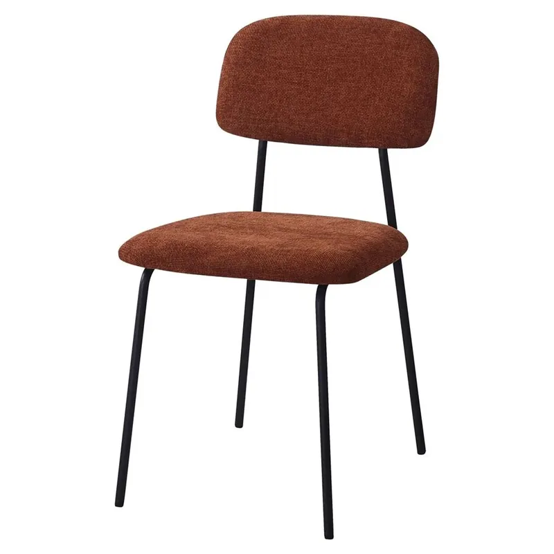 Sedia Brenda in tessuto mattone 45x44x82 cm Tijdelijk Beschikbaar