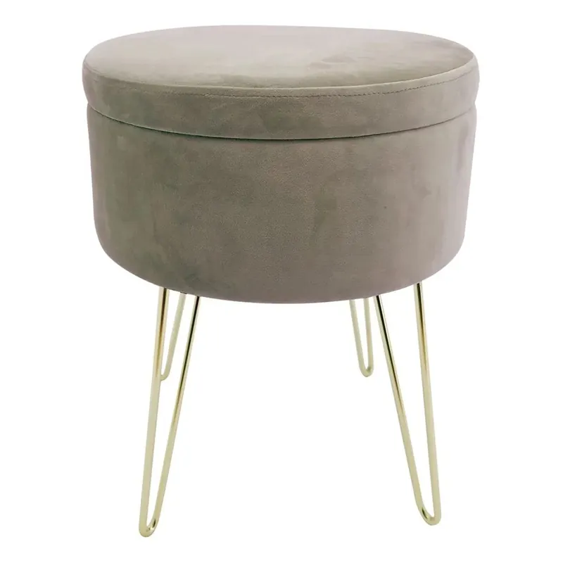Sgabello contenitore Orlando rosa 38x38x45 cm Finale Uitverkoop