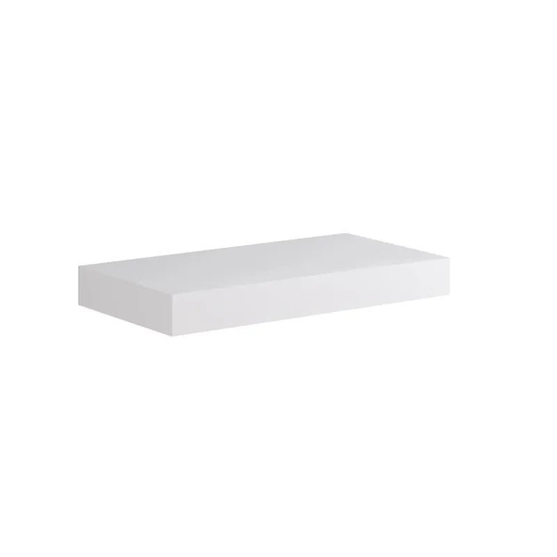 Top scatolato senza staffe 100x10x46 cm Bianco opaco Veilige Betaling