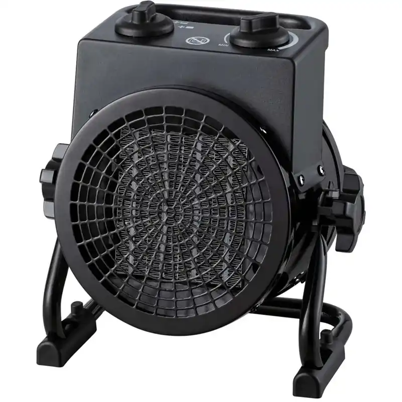 Termoventilatore ceramico 2000 W 22x13x23 cm grigio Gecertificeerd