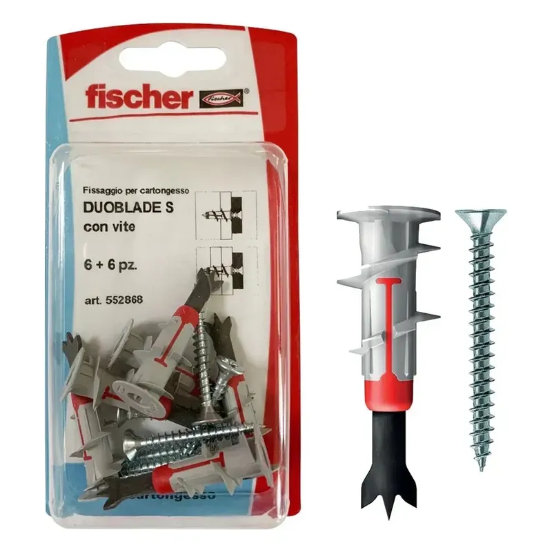 Tassello per cartongesso Fischer DuoBlade S K 6 pz Direct Verzonden