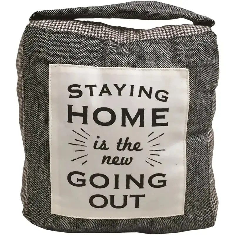 Fermaporta in tessuto con sabbia Staying Home - Going Out Dagaanbieding