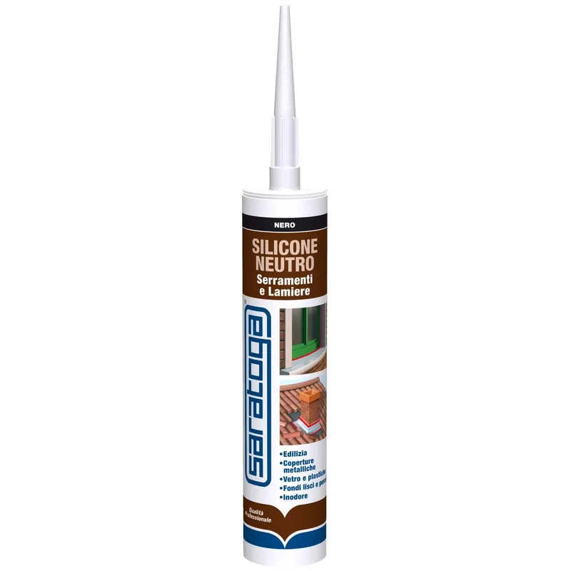 Goedkoop Silicone Sigillante Saratoga NPO Neutro Nero 280 ml