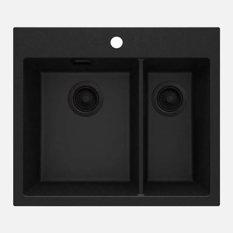 Lavello 1.5 vasche Idrostile Güines 520x203 mm Grafite Metallizzata Dagaanbieding