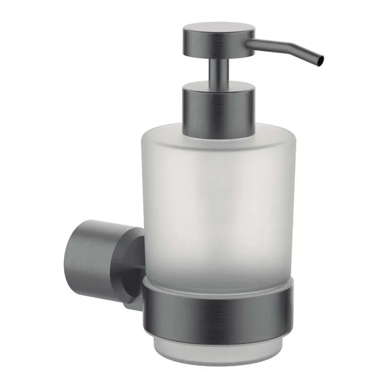 Op = Op Dispenser sapone parete acciaio vetro 0,2 l Rodas 145 mm titanio