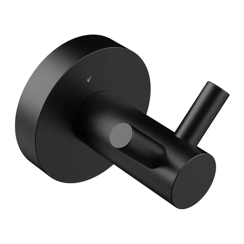 Gancio doppio acciaio 304 montaggio scomparsa Madruga 50 mm nero opaco Populair