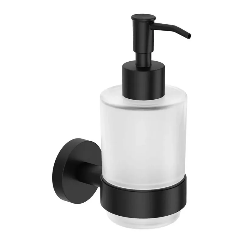 Dispenser sapone parete acciaio vetro 0,2 l Madruga 160 mm oro spazzolato Express Levering