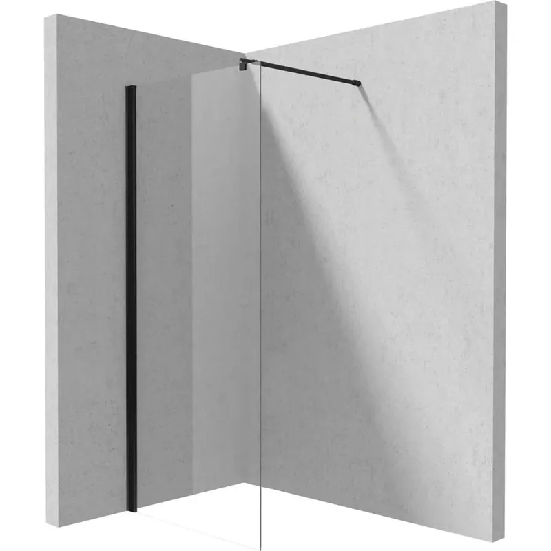 Weekendaanbieding Parete doccia walk-in Idrostile 900x2000 mm nero