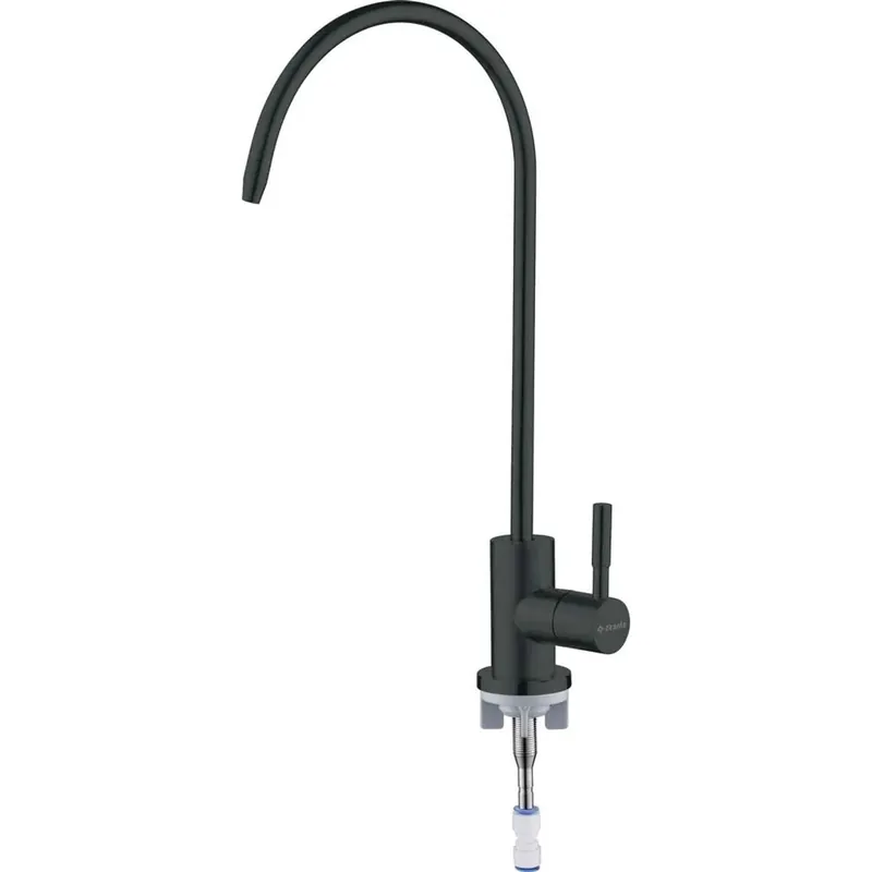 Rubinetto acqua filtrata acciaio inox girevole Idrostile 155 mm nero opaco Weekendaanbieding