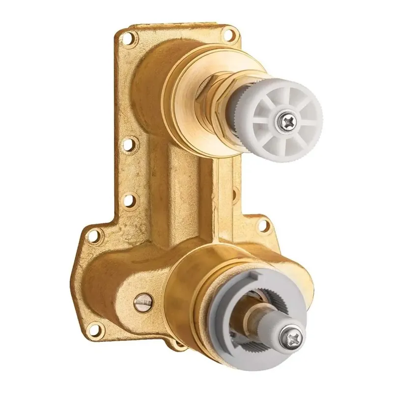 Corpo BOX incasso ottone termostatico Idrostile blocco 38° giallo Finale Uitverkoop