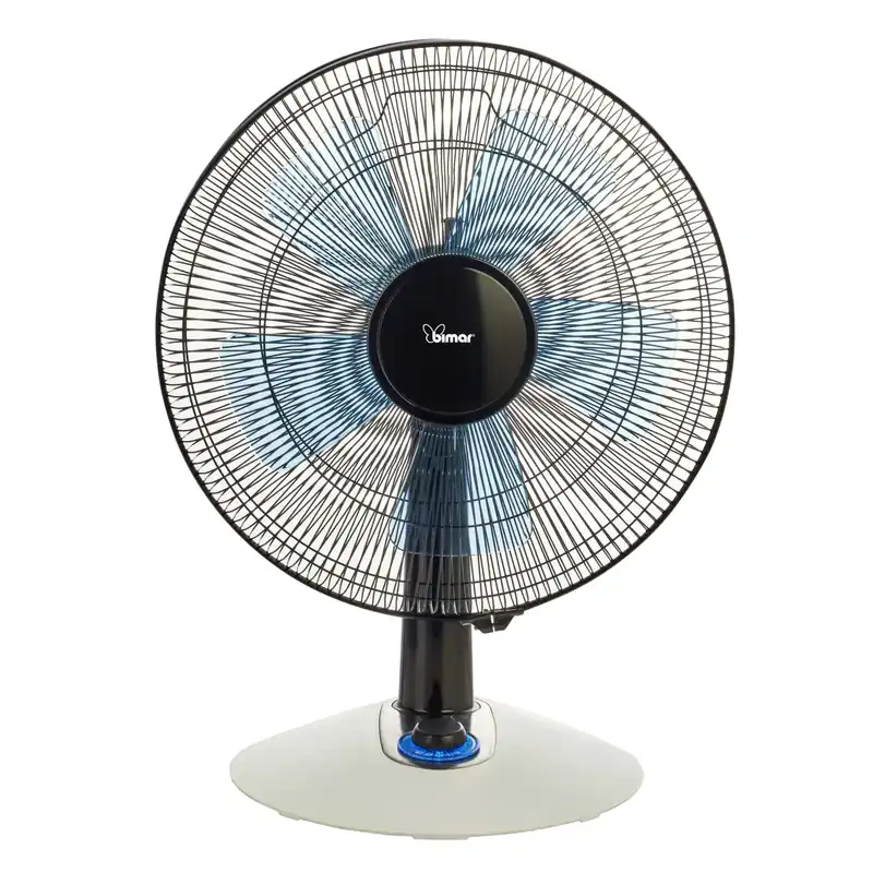 Ventilatore da tavolo 5 pale Ø 40 cm nero/blu Merkproduct