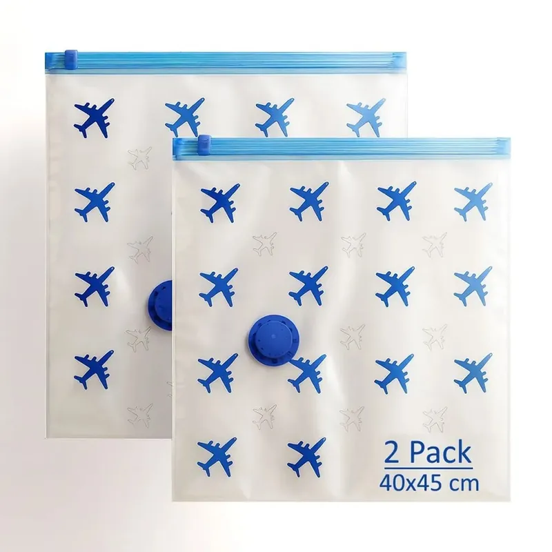 Set 2 Sacchetti sottovuoto per zaino da viaggio 40x45 cm Bestseller