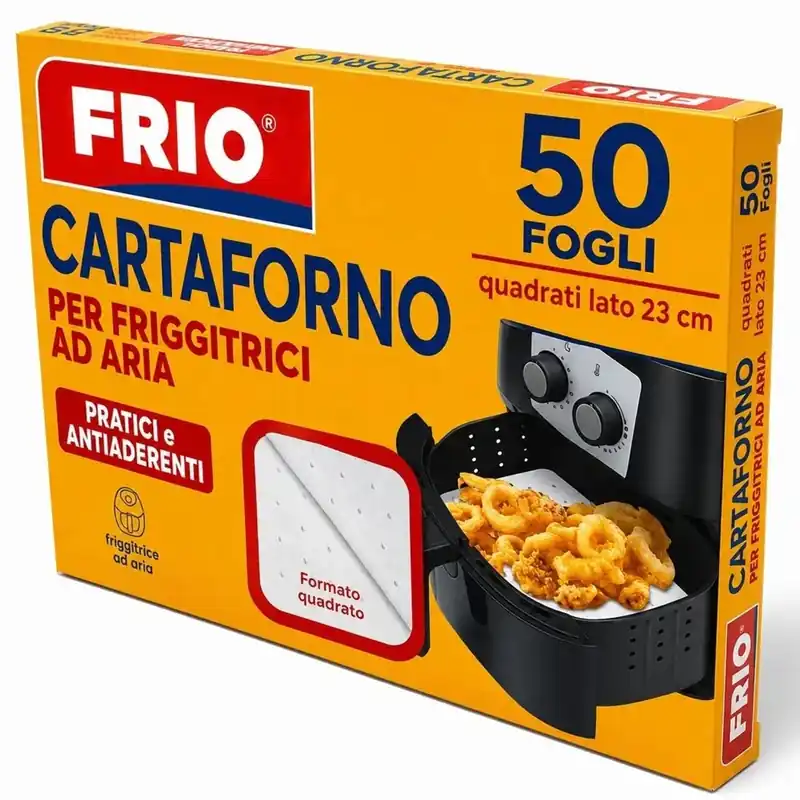 Hoge Kwaliteit Carta forno per friggitrici ad aria FRIO 50 fogli rotondi Ø 23 cm