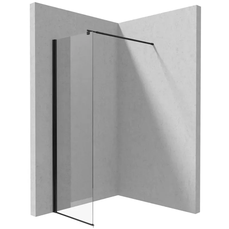 Parete doccia walk-in Idrostile 700x2000 mm nero Goedkoop