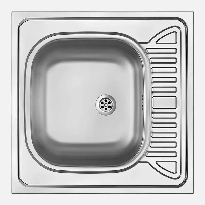 Lavello appoggio 1 vasca e gocciolatoio Idrostile Guantánamo 600x165 mm Satinato Dagaanbieding
