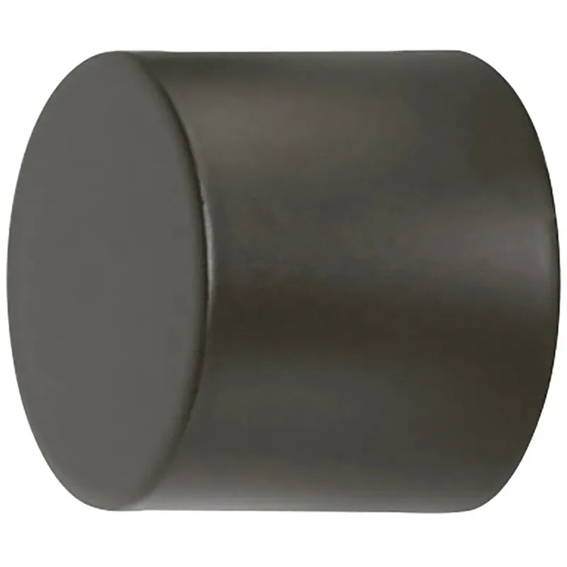 Korting Terminale per bastone tenda Cap nero Ø 2 cm 2 pz