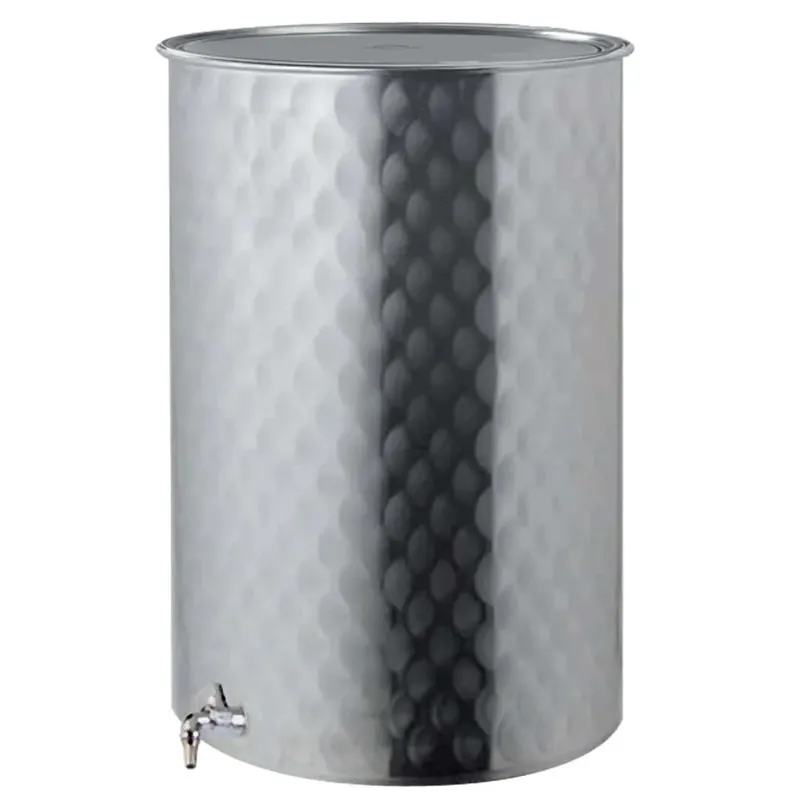 Tino acciaio inox con coperchio e rubinetto 75 l Betaalbaar