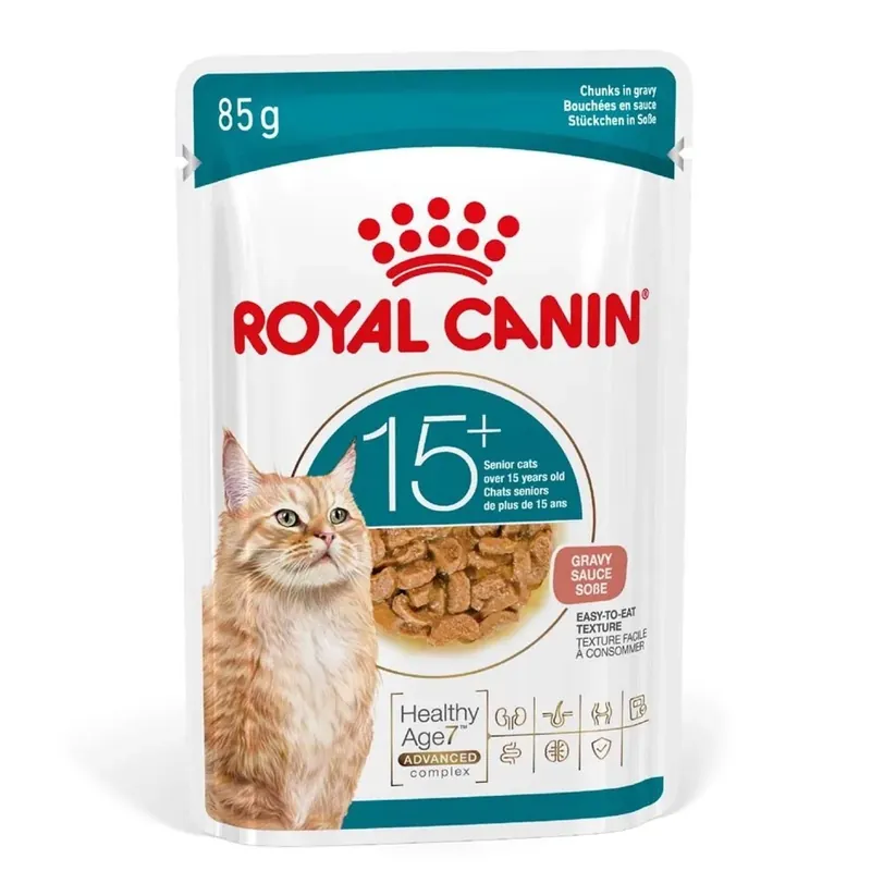 Koopje Cibo umido per gatti Royal Canin Ageing 15 adulti bocconcini 15+ GRAVY