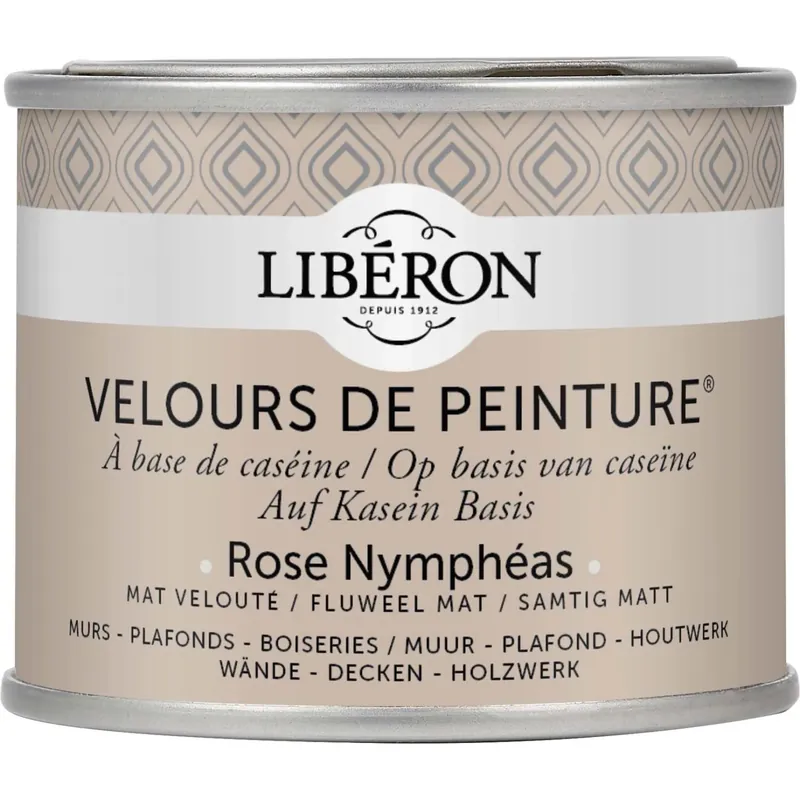 Hoge Kwaliteit Idropittura lavabile Velours de Peinture Liberon Rose Nympheas 0,125 L