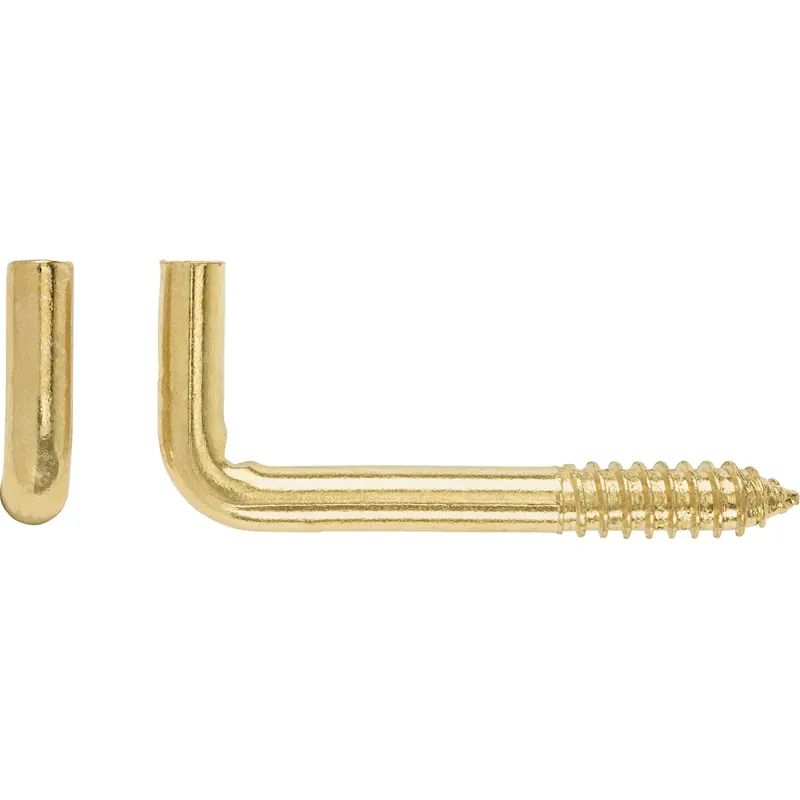 Meest Verkocht LUX-TOOLS Gancio a vite in acciaio ottonato dritto LUX-TOOLS Ø 4 mm x 30 mm 6 pz