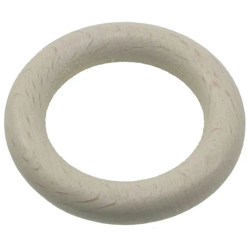 Anello in legno per bastone tenda bianco antico Ø 23 mm 8 pz Dagaanbieding