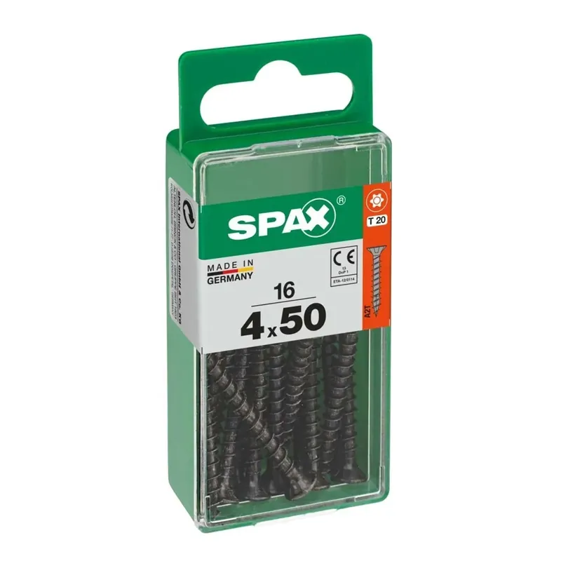 Lage Kosten Vite Spax testa multipla svasata t-star plus t20 zincatura nera s 16 pz