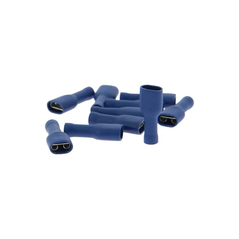 Snelle Levering Capicorda piatti femmine blu 10 pz