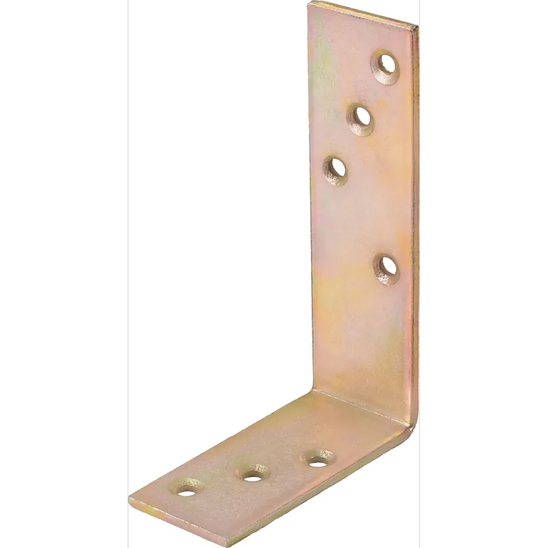 Staffa angolare acciaio zincato 75x120x35 mm giallo Actieprijs
