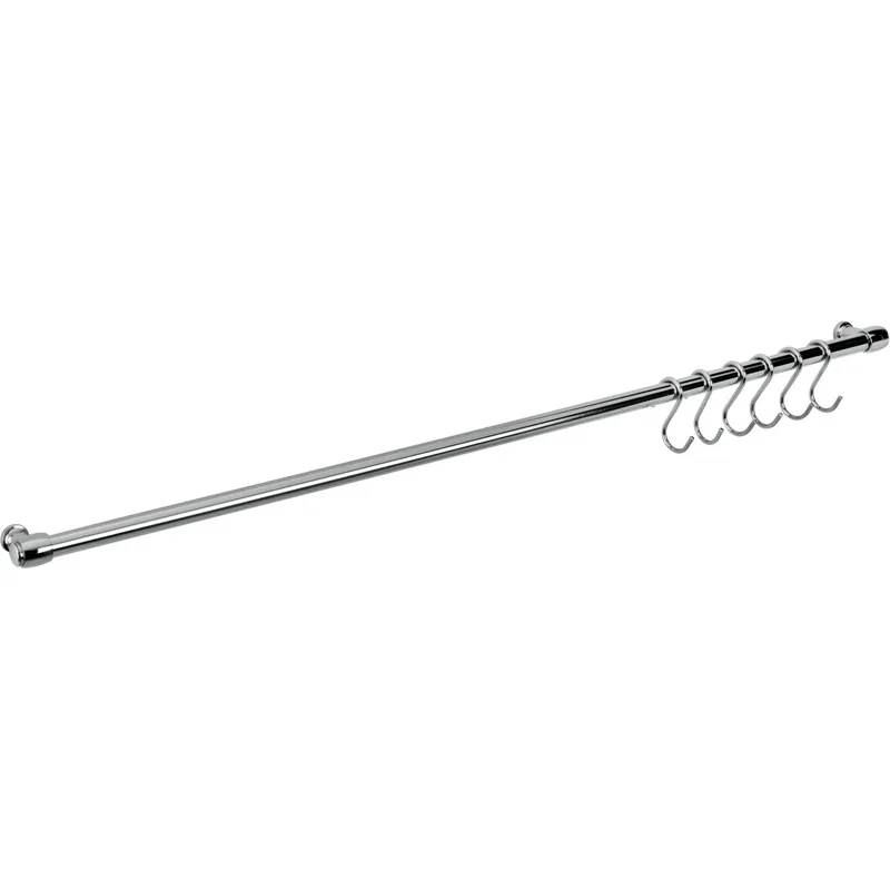Barra multiuso con 6 ganci linea Lonardo 78 cm x 4 cm x 4 cm Shop Nu