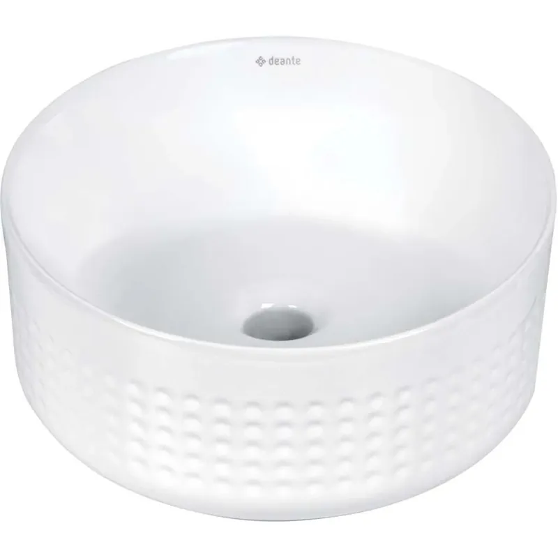 Gereduceerde Prijs Lavabo da appoggio asimmetrico granito Iguará Idrostile bianco