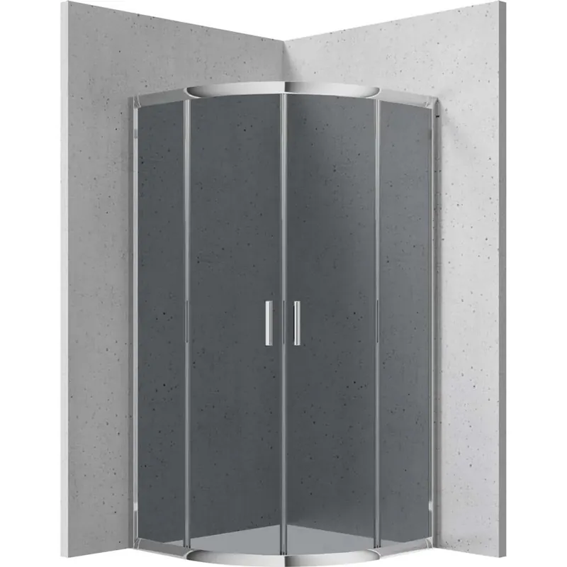 Gecertificeerd Cabina doccia semicircolare Caimito Idrostile Kerria 900x1850 mm cromo
