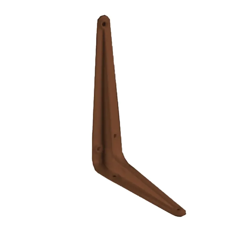 Reggimensola in acciaio leggero nervato marrone 20 x 25 cm Betaalbaar