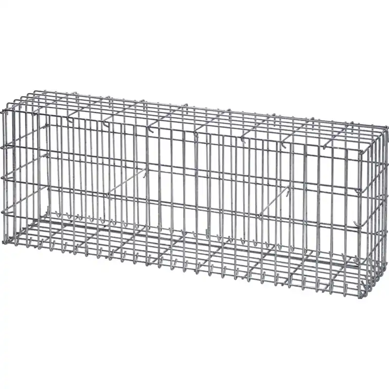 Tijdelijk Beschikbaar Gabbione in ferro decorativo e contenitivo 100x40x25 cm
