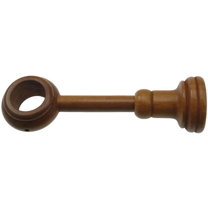 Merkproduct Supporto bastone tenda regolabile Ø 3,5 x L 13,5-21,5 cm ciliegio