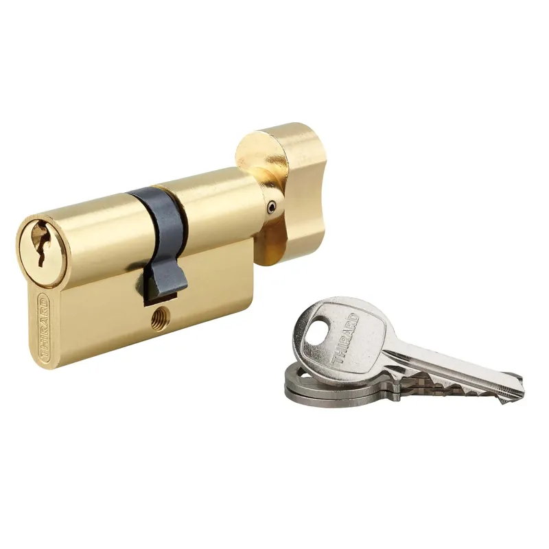 Hete Deal Serratura a cilindro finitura in ottone con pomolo 30x30 mm 3 chiavi