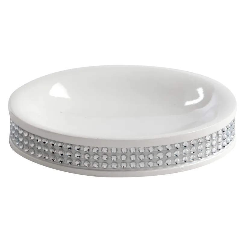Seizoensaanbieding Portasapone bagno Princess in resina bianco