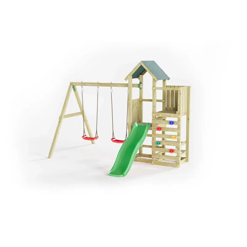 Fabrieksprijs Gioco da giardino Chester con scivolo e altalene 308x335xh245 cm