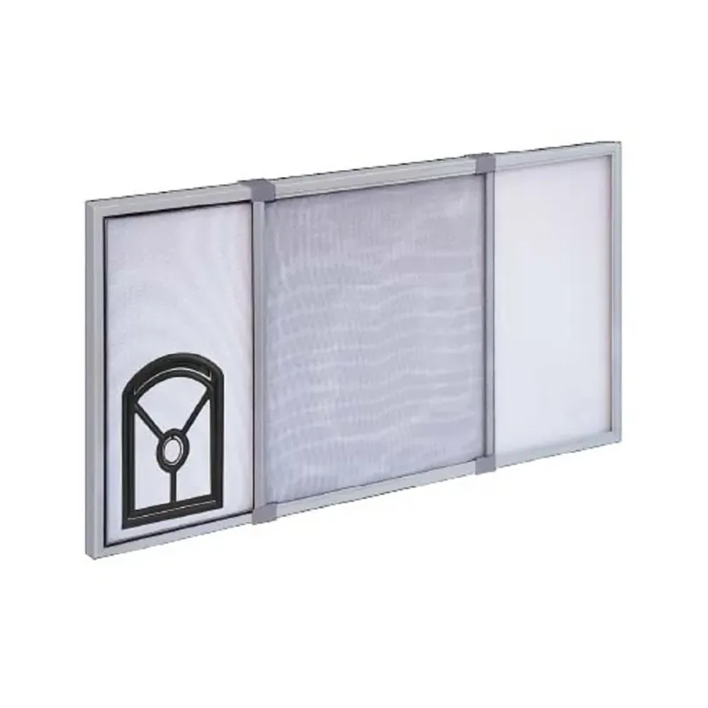 Zanzariera estensibile con gattaiola Irs 70x50 cm argento Laatste Kans