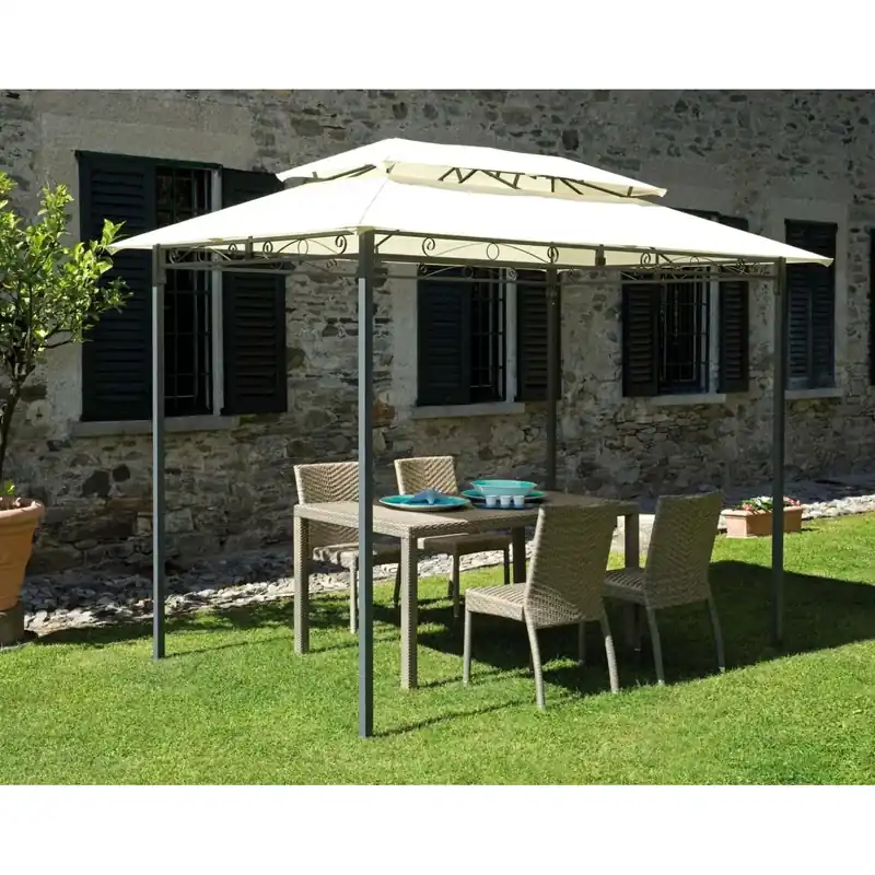 Superprijs Gazebo in ferro e poliestere 300x200 cm