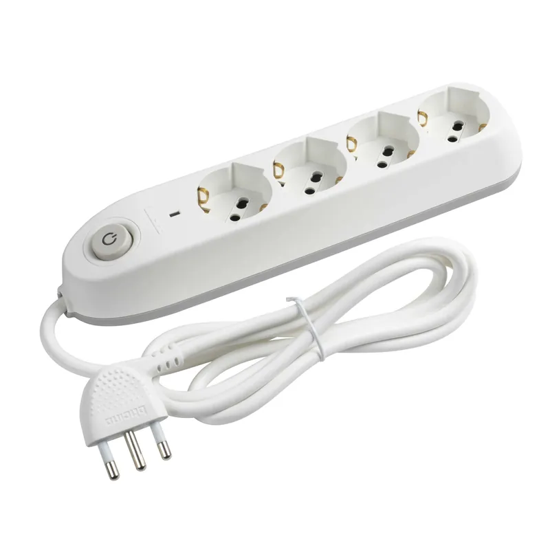Gratis Retour Multipresa 4 prese universali salvafulmine Bticino 3.500 W grigio