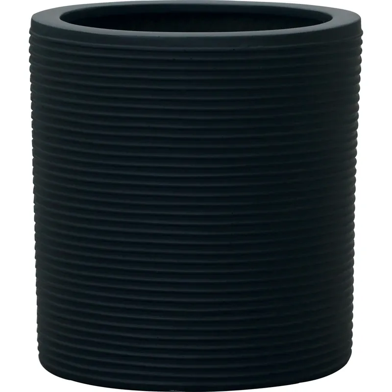 Vaso da esterno in Fiberstone 37x37x37 cm antracite Superprijs