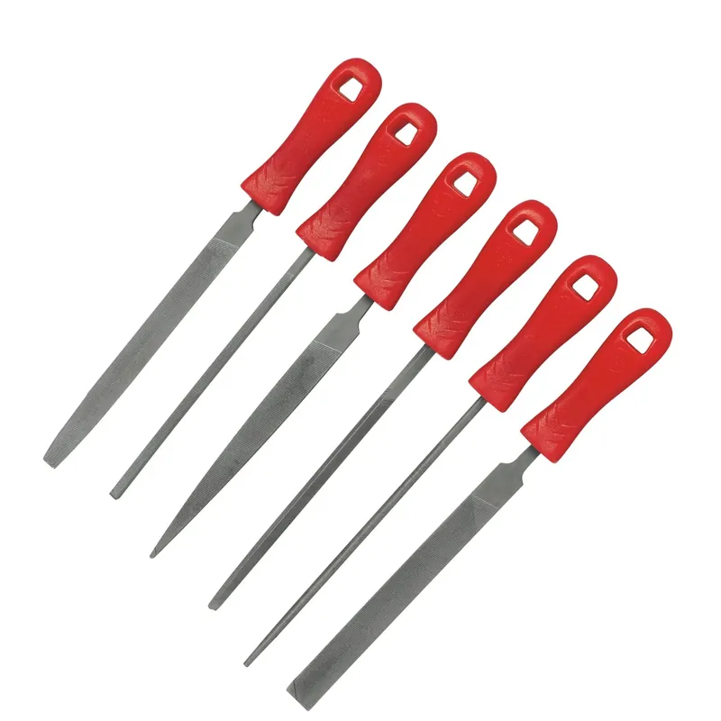 Set lime per chiavi LUX-TOOLS Classic rosso 100 mm 6 pz Korting